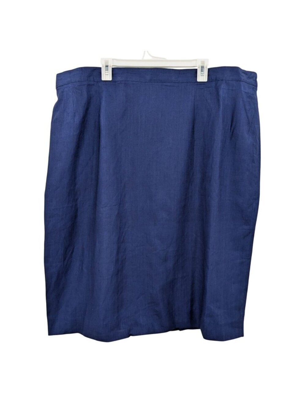 Vtg Linen Pencil Skirt‎ Minimalist Coastal Career 90s Old Money Resort Plus 26W